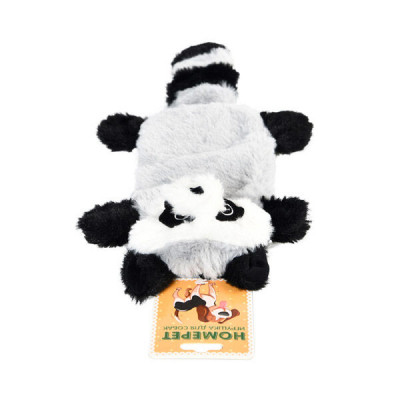 HOMEPET игрушка для собак енот с пищалкой и шуршащим эффектом (39 х 17 см.)