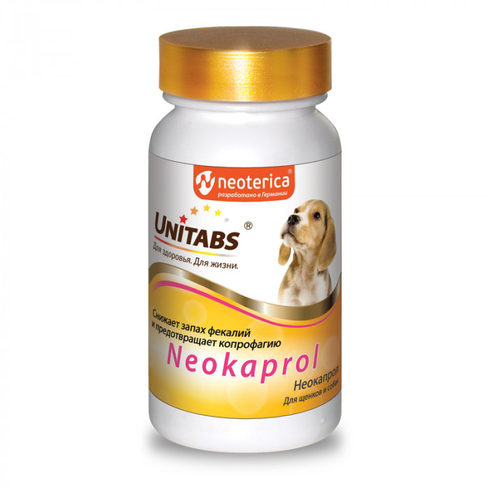 Unitabs Neokaprol кормовая добавка от поедания фекалий для собак и щенков (100 таб.)