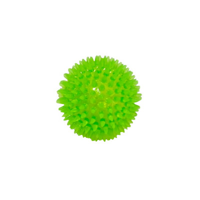 HOMEPET игрушка для собак мячик с шипами с пищалкой (6,5 см., Зеленый)