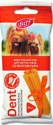 TiTBiT Biff Dent жевательный снек для собак мелких пород (Сыр, 35 г.)