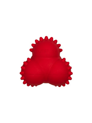 Playology Squeaky Bounce Ball жевательный тройной мяч с ароматом говядины (Красный)