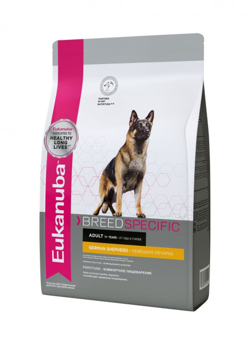 Eukanuba Dog Adult корм для собак породы немецкая овчарка (Курица и индейка, 10 кг.)