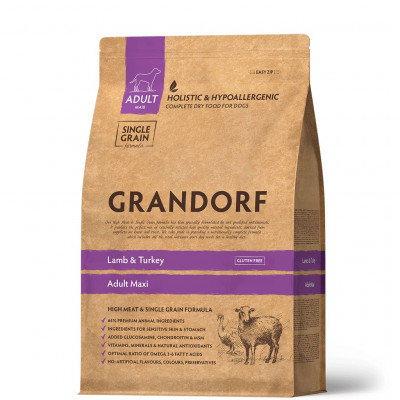 Grandorf Adult Maxi корм для взрослых собак крупных пород (Ягненок и индейка, 10 кг.)