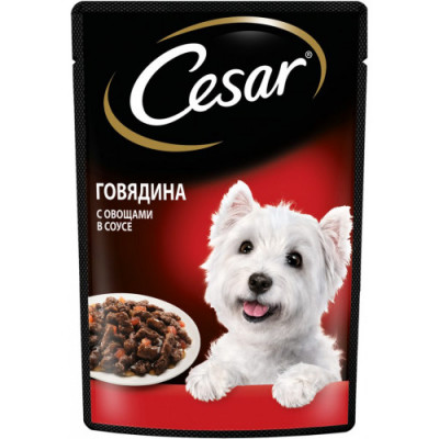 Cesar пауч для собак (Говядина и овощи, 85 г.)