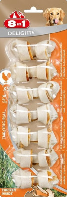 8in1 Delights XS косточки для мелких собак (7*7,5 см.) (Курица, 7 шт.)
