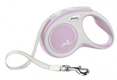 Flexi рулетка New Line Comfort S до 15 кг (5 м лента) (Розовый)