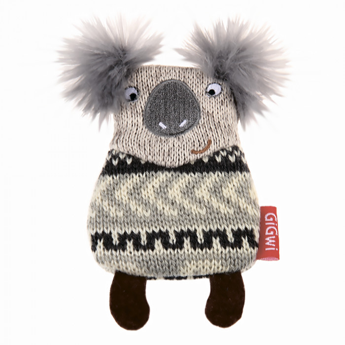 GiGwi Plush Friendz игрушка для собак коала со сменными пищалками (10 см.)