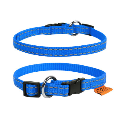 Collar ошейник Dog Extremе нейлоновый регулируемый (20-30 см., Синий)