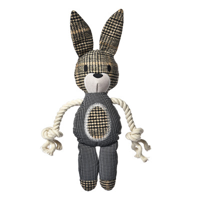 Pet-it Oxford игрушка для собак мягкий Зайчик с канатом и пищалкой (9 х 46,5 см.)