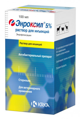 Энроксил 5% раствор для инъекций (100 мл.)
