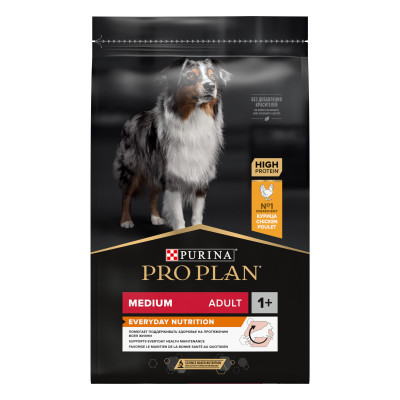 Pro Plan Medium Adult для взрослых собак средних пород (Курица, 7 кг.)
