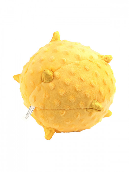 Playology Puppy Sensory Ball сенсорный плюшевый мяч с ароматом курицы (11 см., Желтый)