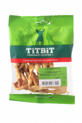 TiTBiT Плетенки из кожи для собак (35 г.)