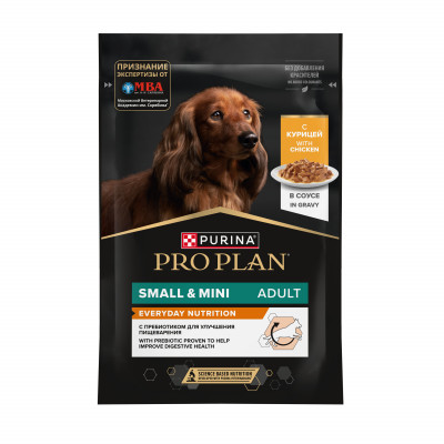 Pro Plan пауч для собак мелких и карликовых пород (кусочки в соусе) (Курица, 85 г.)