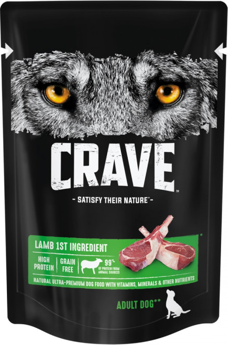 Crave пауч для собак (Ягненок, 85 г.)