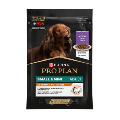 Pro Plan пауч для собак мелких и карликовых пород (кусочки в соусе) (Утка, 85 г.)