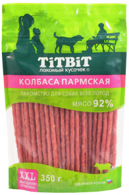 TiTBiT колбаса Пармская для собак (Говядина, 350 г.)