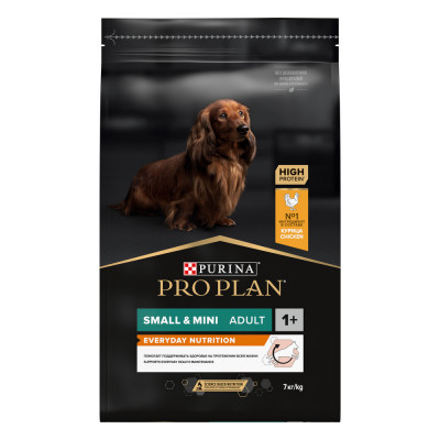 Pro Plan Small &amp; Mini Adult корм для взрослых собак мелких и карликовых пород (Курица, 7 кг.)