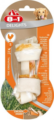 8in1 Delights S косточка с куриным мясом для мелких и средних собак (11 см.) (Курица, 1 шт.)