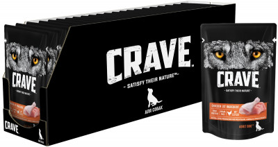 Crave пауч для собак (Курица, 85 г. упаковка 28 шт)