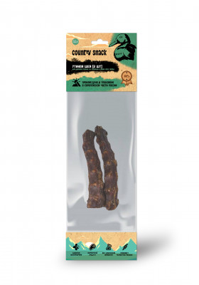 Country snack лакомство "Утиная шея" для собак (2 шт) (55 г.)