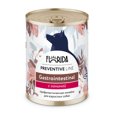 Florida Preventive Line Gastrointestinal консервы для собак при расстройствах пищеварения (Конина, 340 г.)