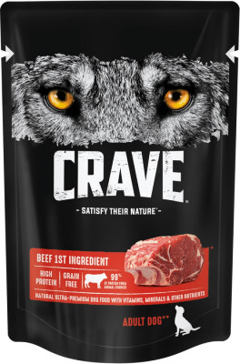 Crave пауч для собак (Говядина, 85 г.)
