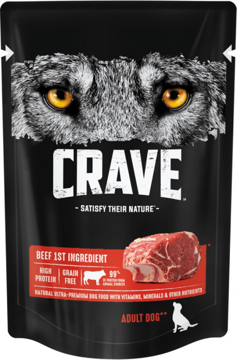 Crave пауч для собак (Говядина, 85 г.)