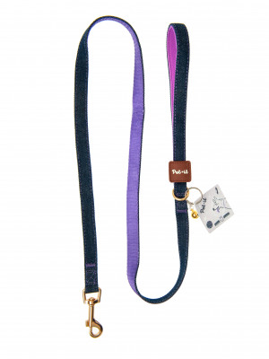Pet-it поводок для собак Jeans (XS, Фиолетовый)