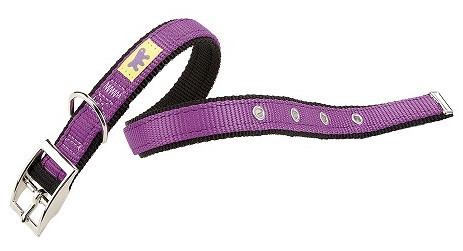 Ferplast ошейник нейлоновый Dual CF15/35 Colours (27-35*15 мм, Фиалковый)