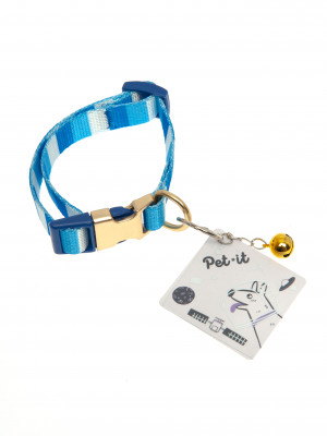 Pet-it ошейник для собак Mix (M, Сине-белый)