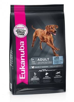 Eukanuba Dog для взрослых собак крупных пород (Курица, 15 кг.)