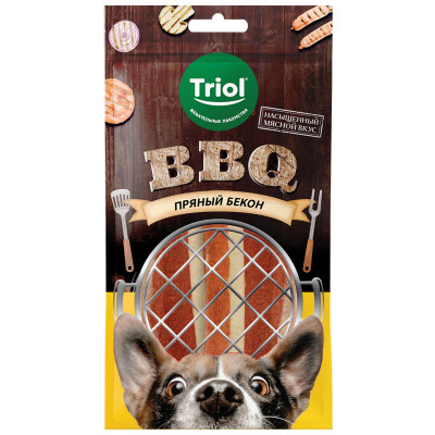 Triol BBQ лакомство для собак Пряный бекон (66 г.)