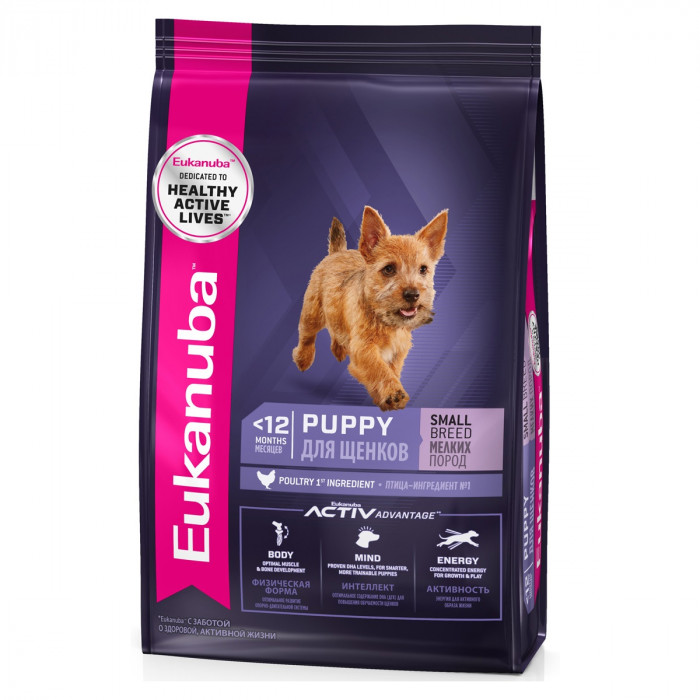 Eukanuba Dog для щенков мелких пород (Курица, 800 г.)