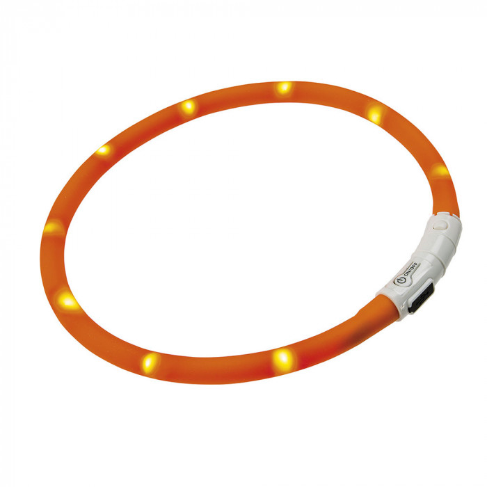 Ferplast ошейник Night Over 55 мерцающий с USB зарядкой (55 см.)