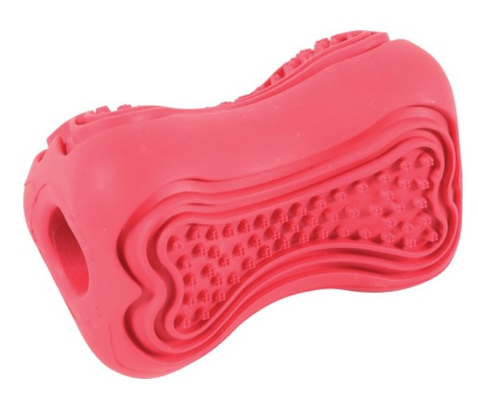 Zolux Titan игрушка кость-кормушка (8 см., Красная)