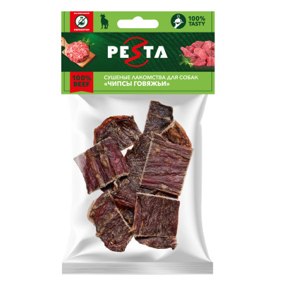 Pesta лакомство чипсы говяжьи для собак (40 г.)