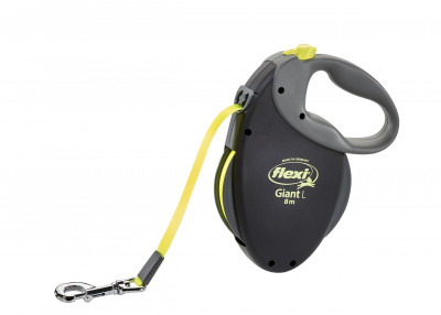 Flexi рулетка Giant Neon для собак до 50 кг (8 м светоотражающий ремень) (L)