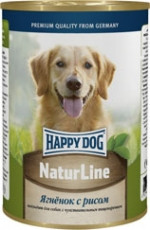 Happy Dog Natur Line консервы для собак (Ягненок и рис, 410 г.)