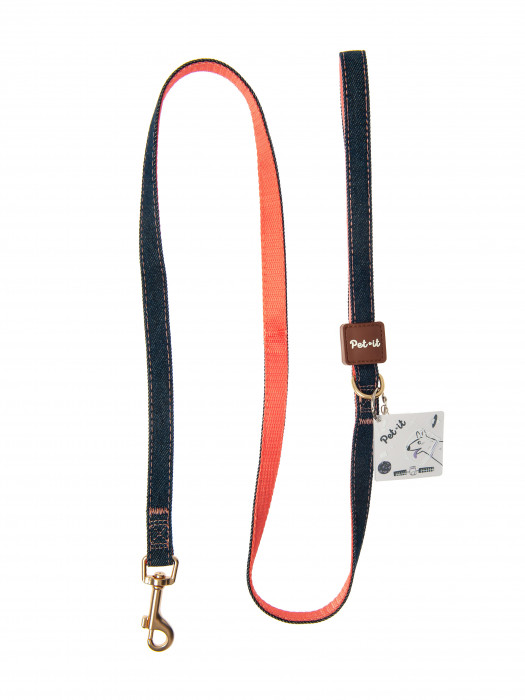 Pet-it поводок для собак Jeans (S, Персиковый)