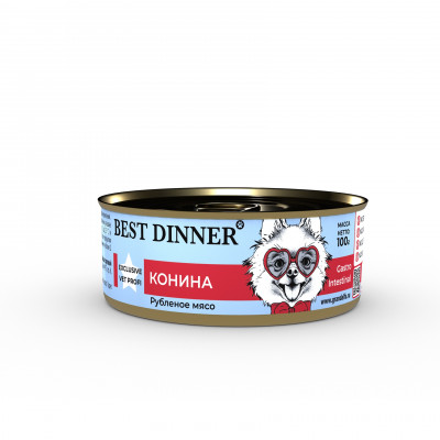 Best Dinner Vet Profi Gastro Intestinal консервы для взрослых собак профилактика болезней ЖКТ (Конина, 100 г.)