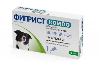 Фиприст Комбо для собак (10-20 кг) (1 пипетка, 1,34 мл.)