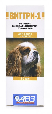 Виттри-1 масляный раствор витаминов А, D3, Е (20 мл.)