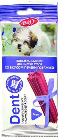 TiTBiT Biff Dent жевательный снек для собак мелких пород (Печень, 35 г.)