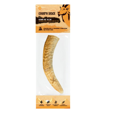 Country snack лакомство "Козий рог M" для собак (150 г.)