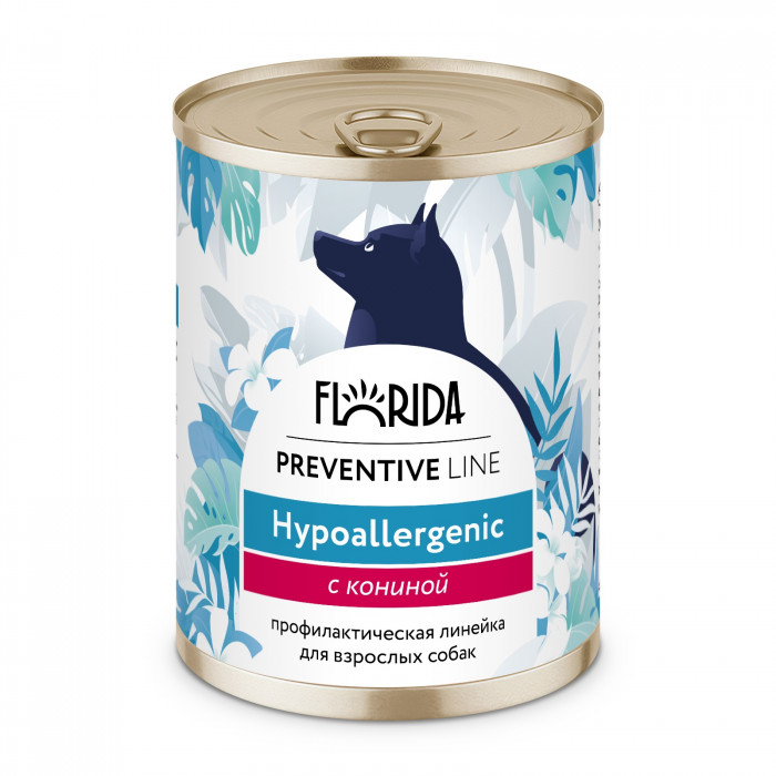 Florida Preventive Line Hypoallergenic консервы для собак при пищевой аллергии (Конина, 340 г.)