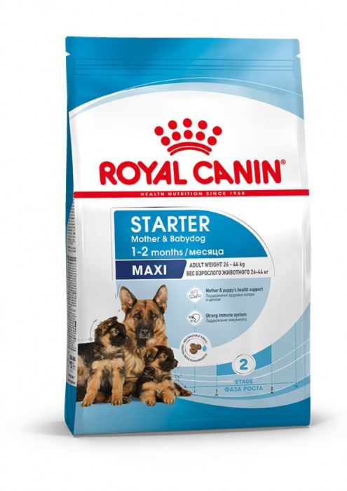 Royal Canin Maxi Starter для щенков до 2 месяцев, беременных и кормящих сук крупных пород (Курица, 4 кг.)