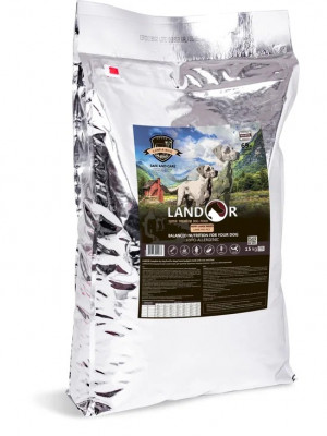 Landor Puppy Large Breed Dog сухой корм для щенков крупных пород (Ягненок, рис, 15 кг.)