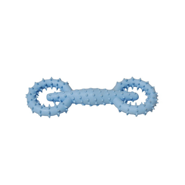 HOMEPET Dental игрушка для собак гантель (16 х 5,8 см., Голубая)