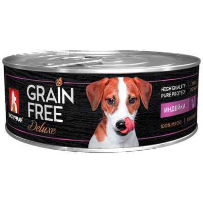 Зоогурман "Grain Free" консервы для собак (Индейка, 100 г.)